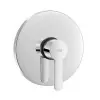 Set doccia incasso tondo Iole completo di soffione 20 cm cromato