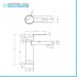 Set miscelatori lavabo bidet vasca con duplex Iole in ottone cromato
