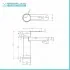 Set miscelatori lavabo bidet doccia con deviatore Iole in ottone cromato