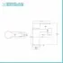 Set miscelatori lavabo bidet doccia con deviatore Iole in ottone cromato