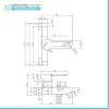 Miscelatore vasca cromato con kit doccia duplex Iole in ottone