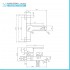 Miscelatore vasca cromato con kit doccia duplex Iole in ottone