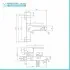 Miscelatore vasca cromato con kit doccia duplex Iole in ottone