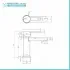 Rubinetto lavabo cromato con scarico serie Iole
