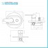 Set miscelatori nero opaco lavabo bidet incasso doccia con deviatore Lizzy