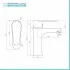 Set miscelatori lavabo bidet incasso doccia con deviatore cromati Lizzy