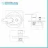 Set miscelatori lavabo bidet incasso doccia con deviatore cromati Lizzy
