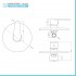 Set miscelatori lavabo bidet incasso doccia cromati Lizzy