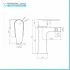 Set miscelatori lavabo e bidet nero opaco serie Lizzy in ottone