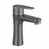 Rubinetto lavabo nichel nero satinato Lizzy scarico incluso