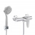 Miscelatore doccia esterno cromato con kit doccia Lizzy