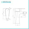 Rubinetto bidet cromato Lizzy scarico incluso