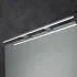 Lampada a led per bagno 80 cm luce naturale 4000K in alluminio cromo
