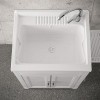Mobile lavatoio 60x50 da esterno con vasca in resina e strofinatoio