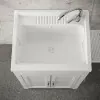 Mobile lavatoio 60x50 da esterno con vasca in resina e strofinatoio