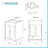 Mobile lavatoio 60x50 da esterno con vasca in resina e strofinatoio