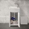 Lavatoio da esterno 45x50 con vasca e asse lavapanni in kit montaggio