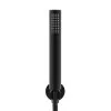 Set doccia completo nero opaco con soffione 20 cm e kit doccia incasso Paco