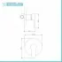 Set doccia incasso nero opaco tondo Paco con soffione 20 cm 