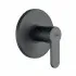Set doccia incasso nero opaco tondo Paco con soffione 20 cm 