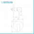 Set doccia incasso tondo Paco con soffione 20 cm cromato