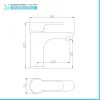 Set rubinetteria nero opaco completa per lavabo bidet e vasca serie Paco 