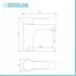 Set rubinetteria nero opaco completa per lavabo bidet e vasca serie Paco 