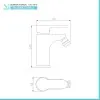 Set rubinetteria nero opaco completa per lavabo bidet e vasca serie Paco 
