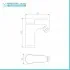 Set rubinetteria nero opaco completa per lavabo bidet e vasca serie Paco 