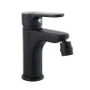 Set rubinetteria nero opaco completa per lavabo bidet e vasca serie Paco 
