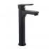Coppia rubinetti bagno lavabo alto e bidet nero opaco serie Paco 