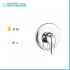 Set doccia incasso cromato tondo Yvette con soffione 20 cm