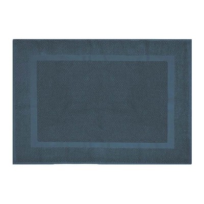 Tappeto bagno scendi doccia 100% cotone turchese cobalto 45x65 cm