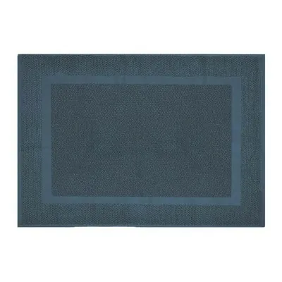 Tappeto bagno scendi doccia 100% cotone turchese cobalto 45x65 cm