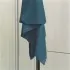 Telo bagno per doccia 90x140 cm turchese cobalto in cotone 100% 