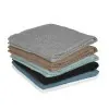 Asciugamani ospite per bagno 55x100 cm turchese cobalto in cotone 100% 