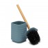 Accessori bagno in set completo da 4 pezzi in abs turchese cobalto linea Wave