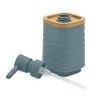 Set accessori dispenser e portaspazzolini dappoggio in abs turchese cobalto Wave