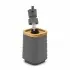 Accessori bagno in set completo da 4 pezzi in abs grigio linea Wave