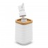 Accessori bagno in set completo da 4 pezzi in abs bianco linea Wave