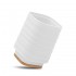 Set accessori bagno dispenser e portaspazzolini dappoggio in abs bianco Wave