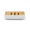 Accessori bagno in set completo da 4 pezzi in abs bianco linea Wave
