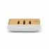 Accessori bagno in set completo da 4 pezzi in abs bianco linea Wave