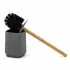 Accessori bagno in set completo da 4 pezzi in abs grigio linea Wave