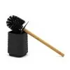 Accessori bagno in set completo da 4 pezzi in abs nero linea Wave
