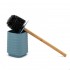 Accessori bagno in set completo da 4 pezzi in abs turchese cobalto linea Wave