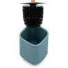 Accessori bagno in set completo da 4 pezzi in abs turchese cobalto linea Wave