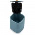 Accessori bagno in set completo da 4 pezzi in abs turchese cobalto linea Wave