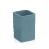 Accessori bagno in set da 3 pezzi in resina turchese cobalto effetto pietra