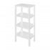 Scaffale bagno 4 ripiani bianco effetto legno in kit montaggio Buzz